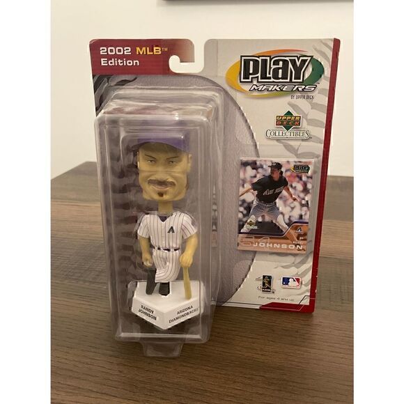 Play Makers 2002 Randy Johnson Arizona Diamondbacks Upper Deck Bobble Head - Picture 2 of 5
